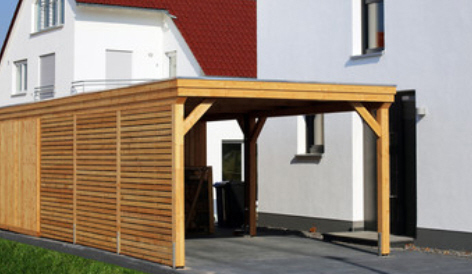 Carports aus Holz und Glas